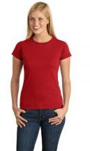 Gildan Softstyle Ladies 4.5-ounce 100% Cotton Short Sleeve T-Shirt